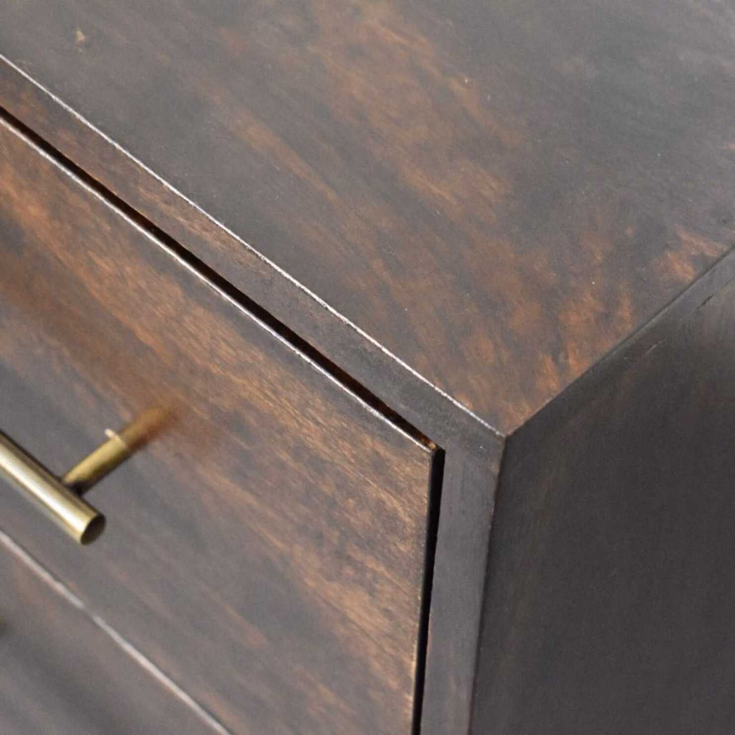 Artisan Furniture Spindle Modern Mango Wood Bedside Table in Brown – 2