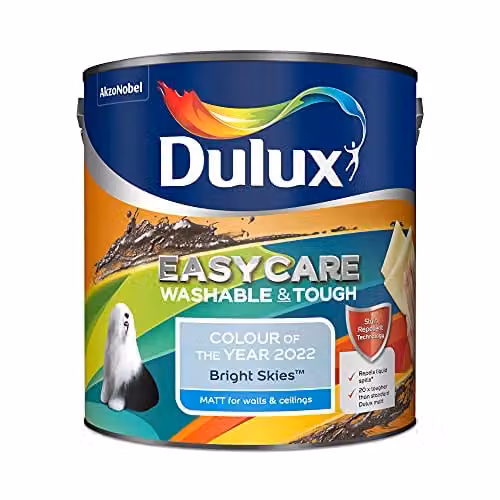 Dulux Easycare Washable and Tough Matt Emulsion Paint in Blue, 2.5 Litre