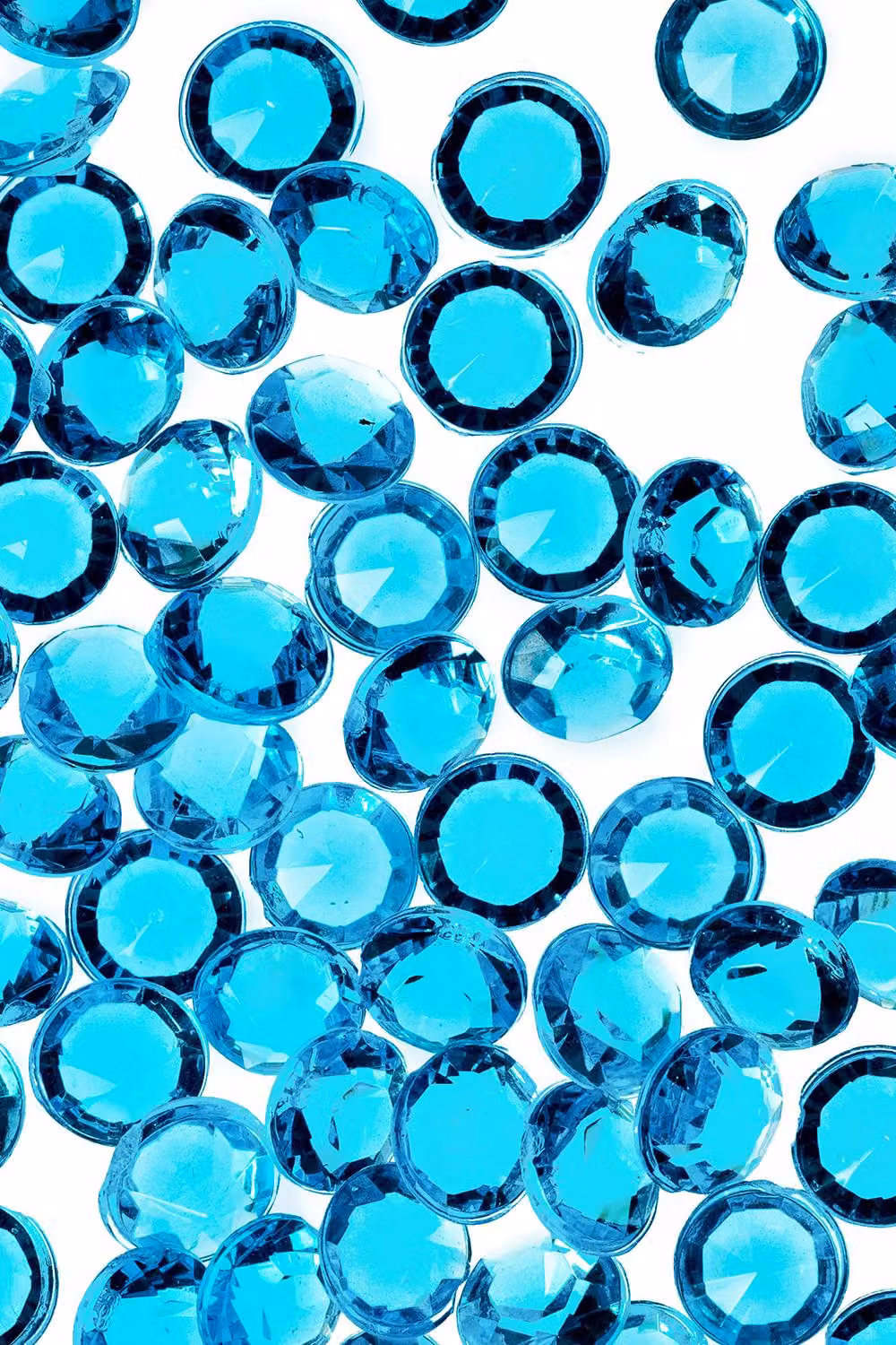 Neel Blue Turquoise Acrylic Rhinestone Round Table Confetti, 2000 Pieces – 2