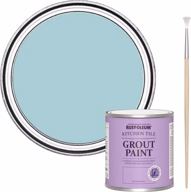 Rust-Oleum Kitchen Grout Paint in Little Cyclades Blue, 250ml