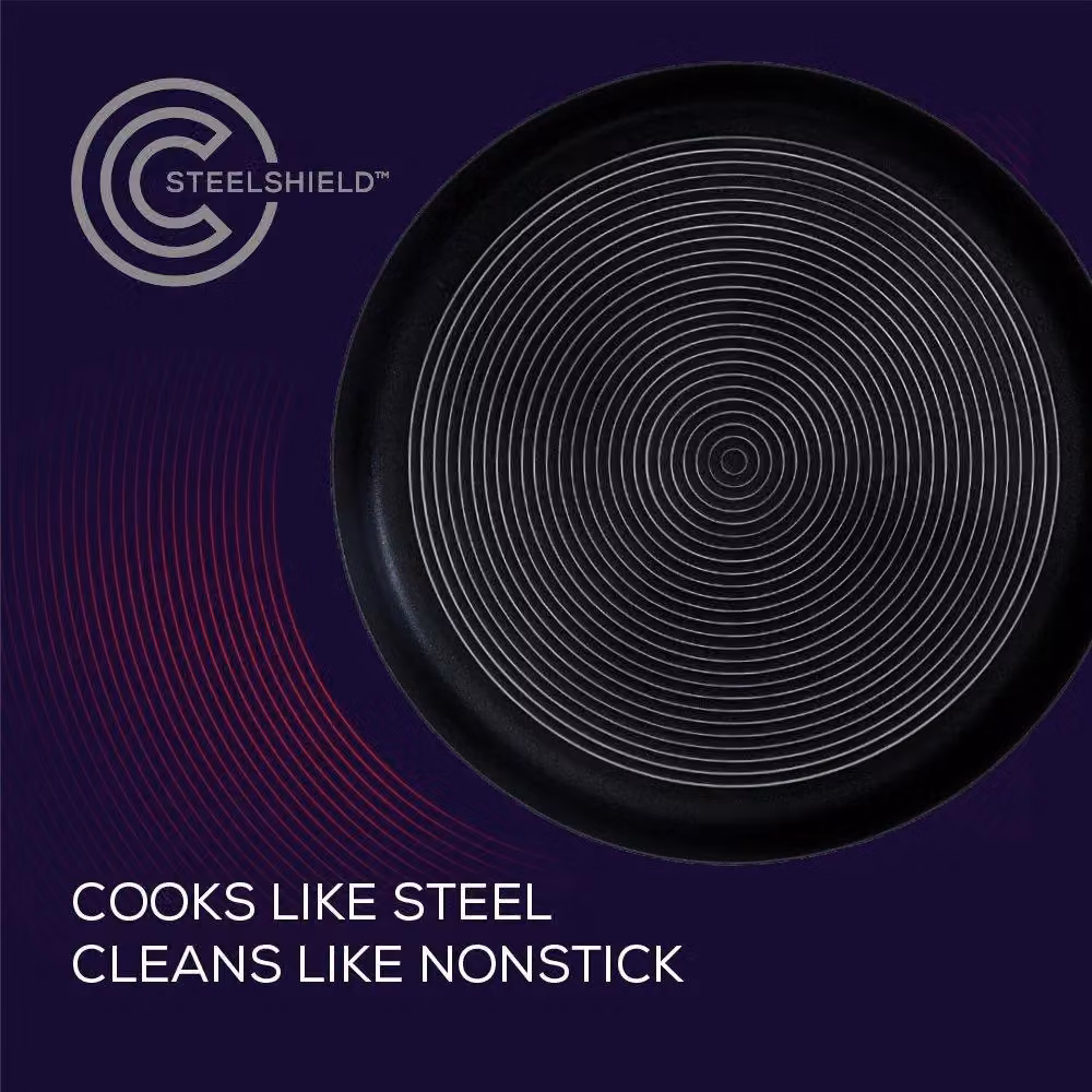 Circulon SteelShield C-Series Non Stick Stainless Steel Frying Pan, Silver, Diameter: 22 cm – 2
