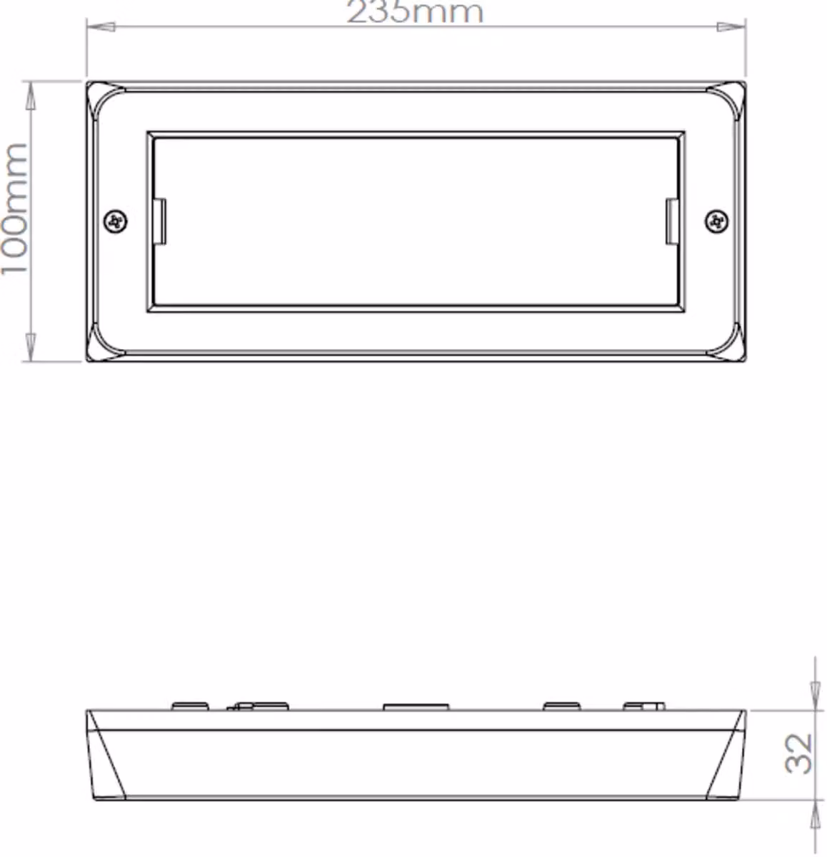Netlighting Knightsbridge 5W LED CCT Adjustable Surface Mount Brick Light, Grey, IP65 – 4