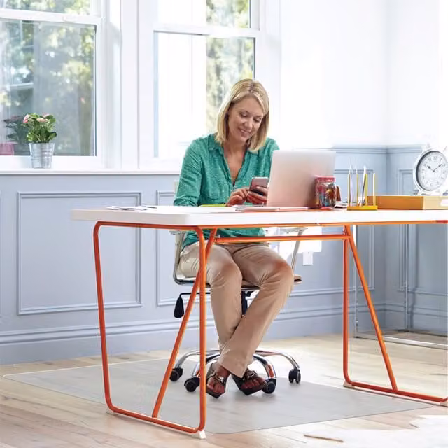 Teknik Office APET Chair Mat for Hard Floors, Transparent