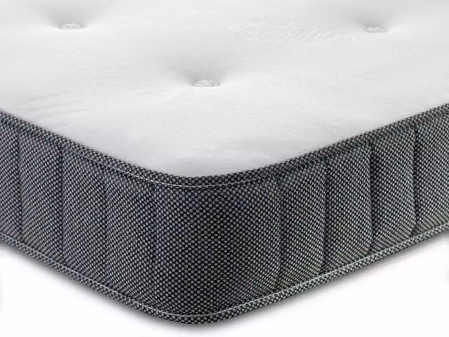 Shire Memphis Hybrid Memory Foam Mattress in Blue and White, 5ft King Size, W/D/H: 180 x 200 cm