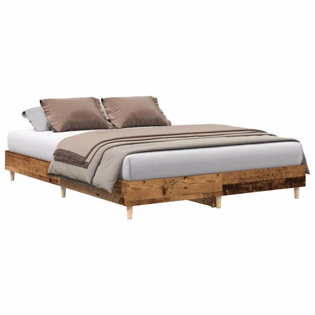 Berkfield Home King Size Bed Frame in Brown Engineered Wood, 150 x 200 cm – 2