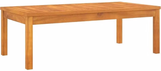 Berkfield Home Modern Coffee Table in Brown Solid Acacia Wood, W: 100 cm, D: 50 cm, H: 33 cm