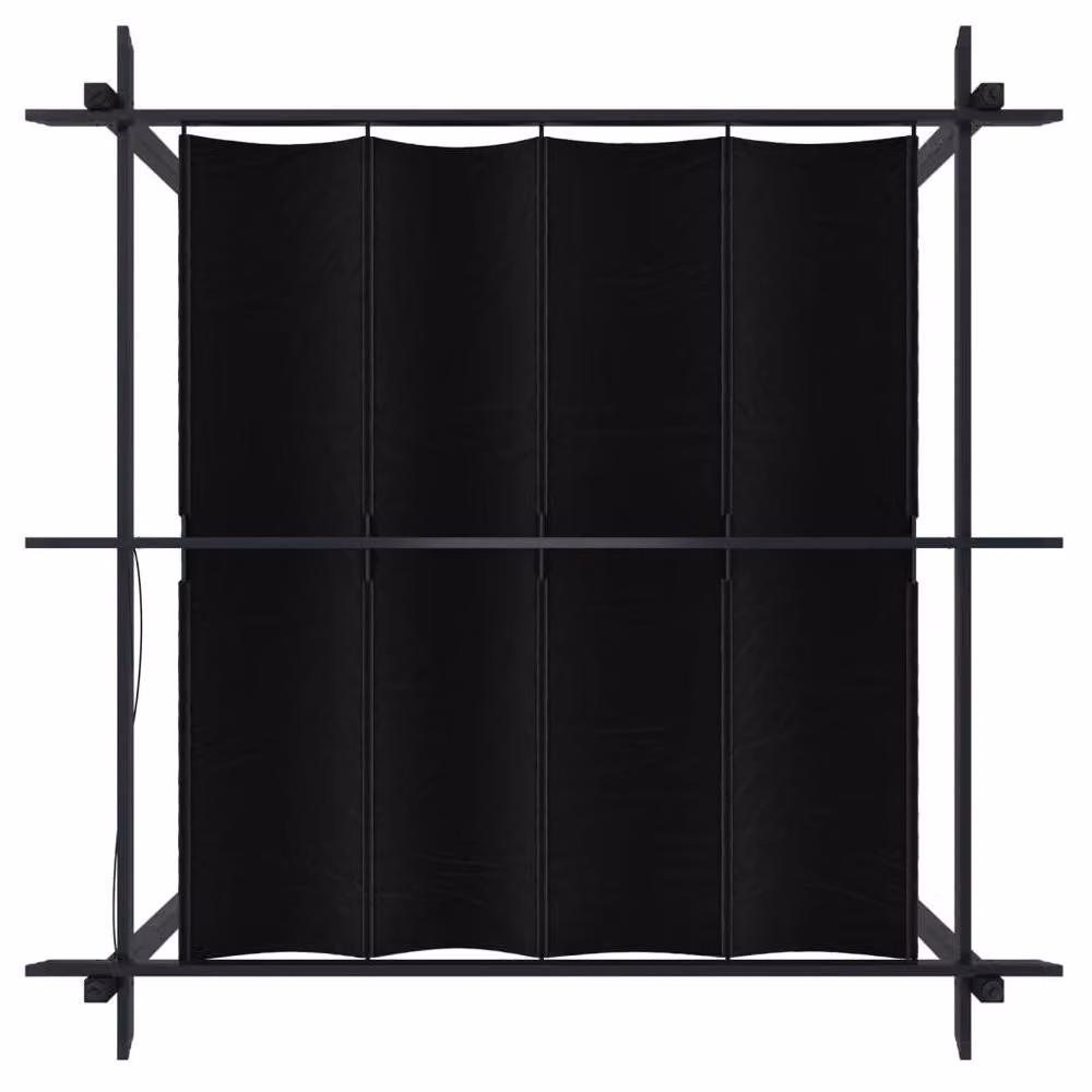 Berkfield Home Sturdy Garden Gazebo with Retractable Roof, Anthracite and Black, W: 300 cm, D: 300 cm, H: 220 cm – 3