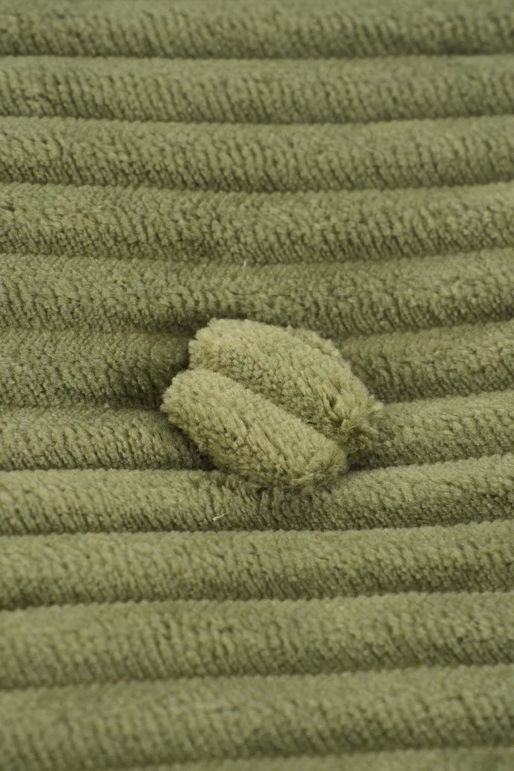 Living and Home Modern Corduroy Folding Sofa Bed in Green with Pillow – 2