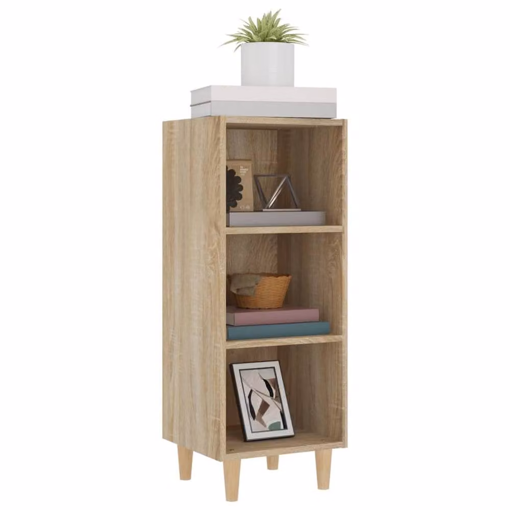 Berkfield Home Sonoma Oak Sideboard in Brown, W/D/H: 34.5 x 32.5 x 90 cm – 2