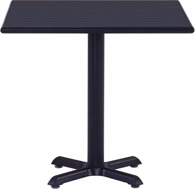 Berkfield Home Black Square Garden Table W/D/H: 80 x 80 x 75 cm – 1