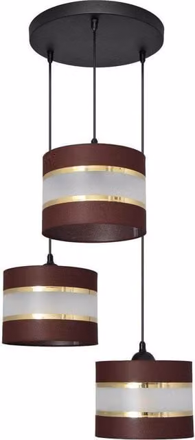 Netlighting Helen Cluster Pendant Ceiling Light in Brown and Black, Diameter: 35 cm