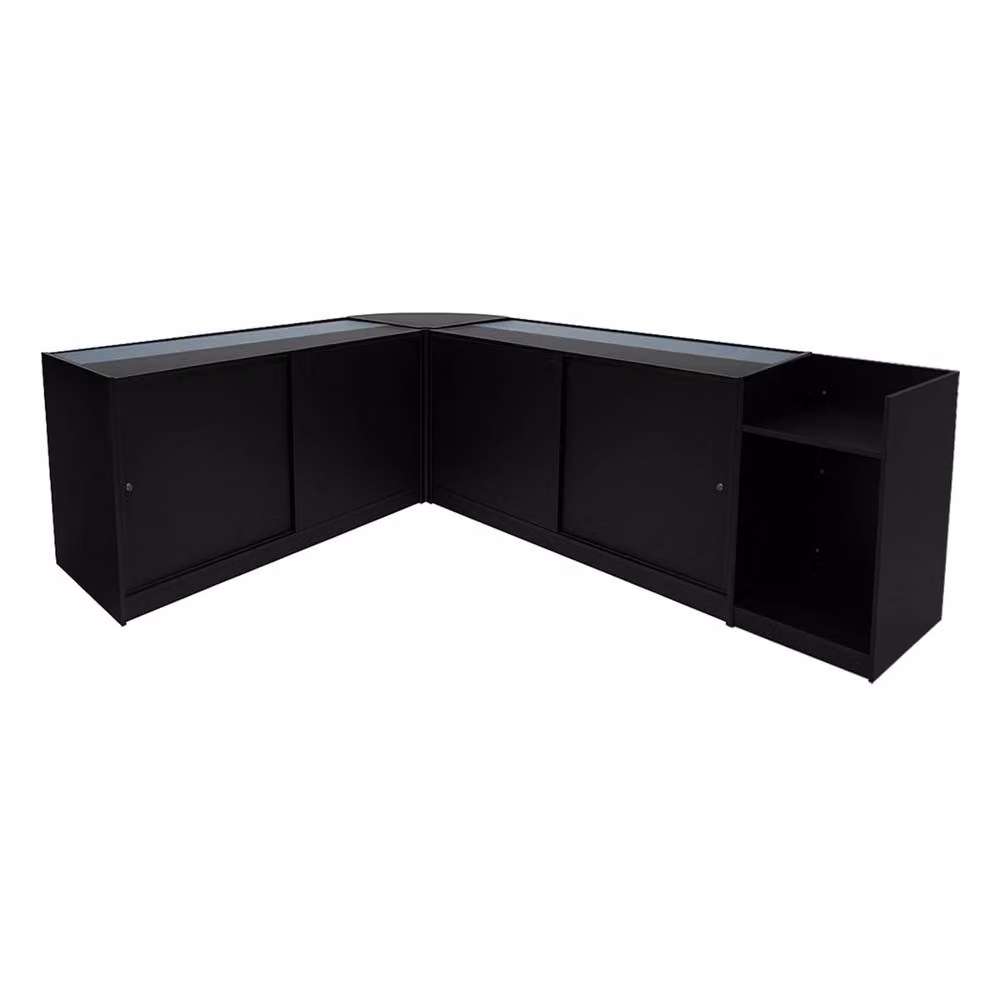 Monstershop Luna LED Shop Counter Set in Black with CM60, TB60 and 2 x B1500 Models – 2