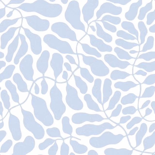 I Love Wallpaper Coral Reef Botanical Wallpaper in Blue