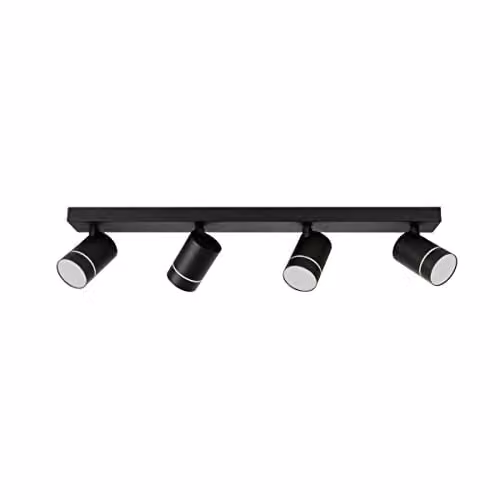 Netlighting Selma Modern LED Ceiling Spotlight Bar in Black, 4000K – 1