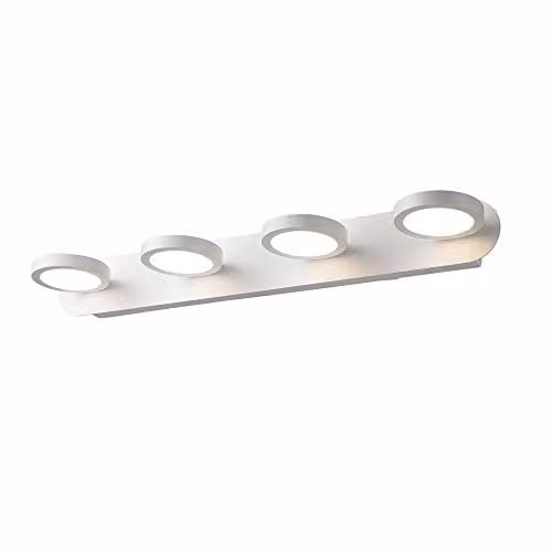 Netlighting Modern LED Wall Lamp, White, Warm White 3000K, 1260lm