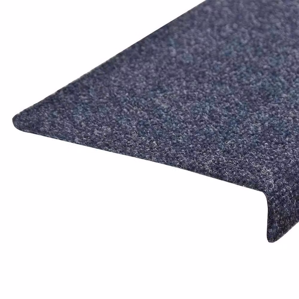 Berkfield Home Blue Needle Punch Stair Mats, 15 Piece Set, W/D/H: 65 x 21 x 4 cm – 3
