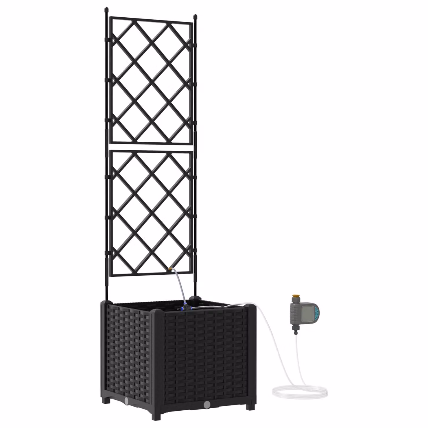 Berkfield Home Garden Planter with Water Irrigation System, Black – 2