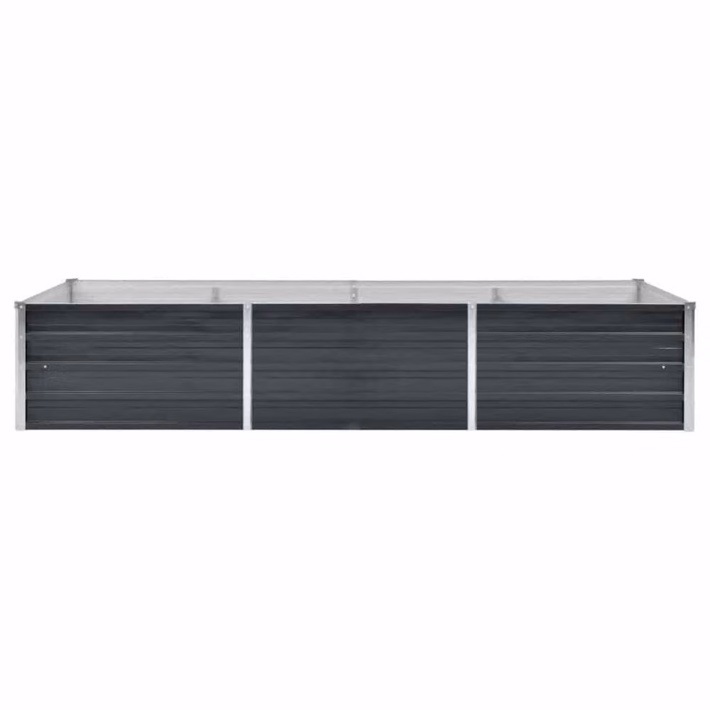 Berkfield Home Garden Anthracite Galvanised Steel Raised Bed, W/D/H: 240 x 80 x 45 cm – 3