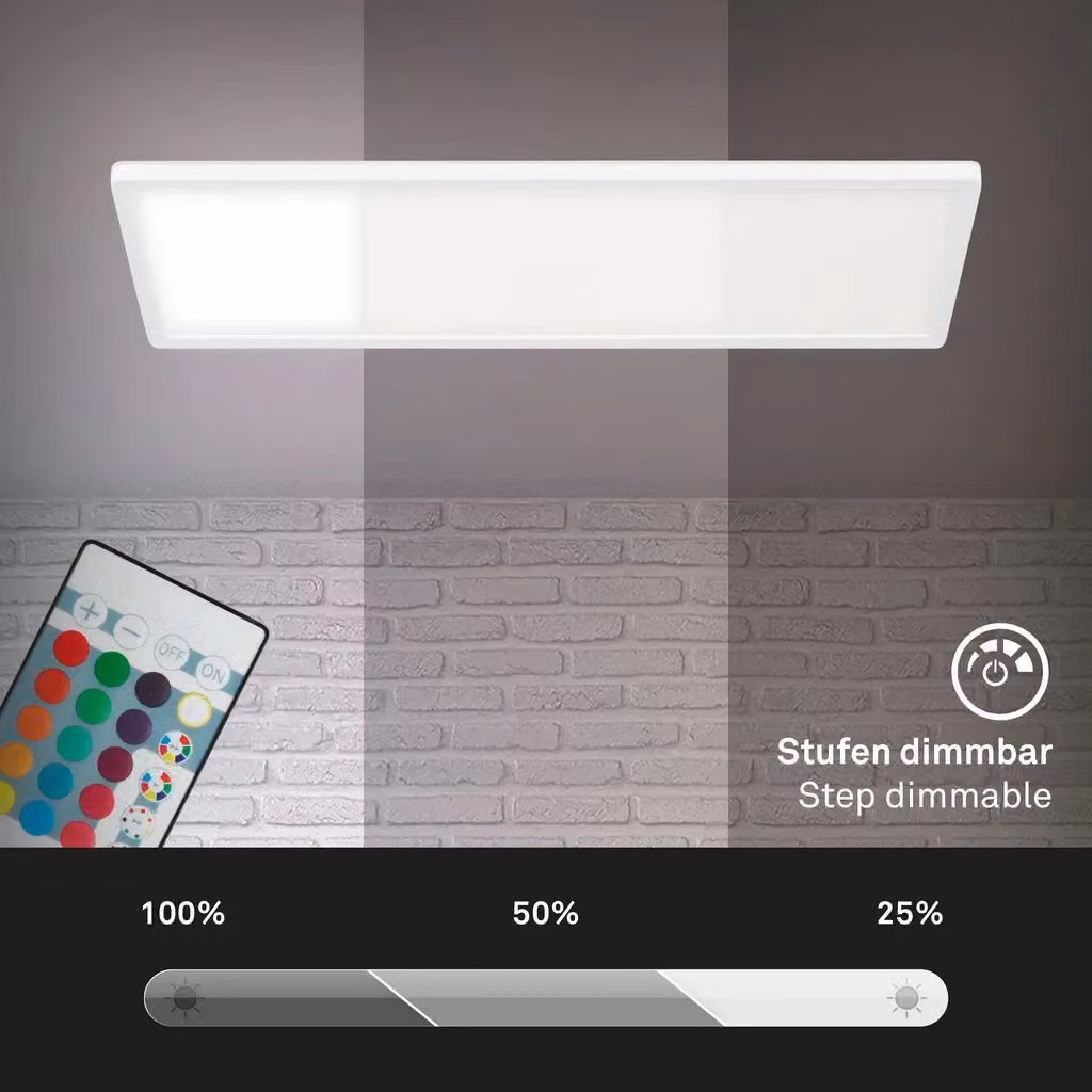 Briloner White Ultraslim RGBW 22W LED Backlight Panel for Ceiling and Cove Lighting – 3