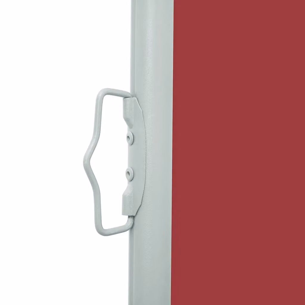 Berkfield Home Red Retractable Side Awning with Manual Pull, Polyester and Steel Construction, W/H: 500 x 140 cm – 4