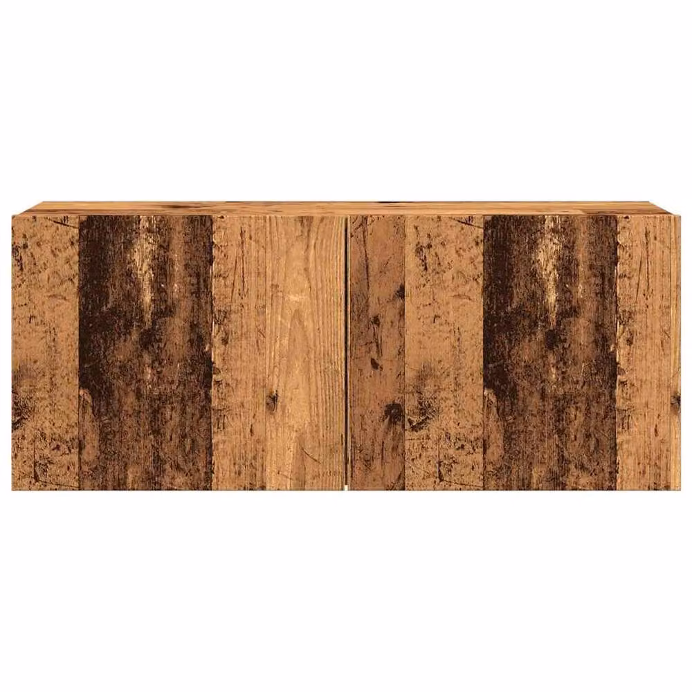 Berkfield Home Wall-mounted Rustic TV Cabinet in Brown, W/D/H: 100 x 30 x 41 cm – 5