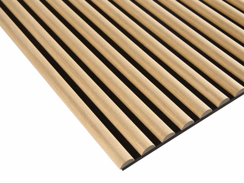 Fuse Acoustic Wooden Reeded Wall Panel in Natural Oak, W: 60 cm, H: 240 cm – 3
