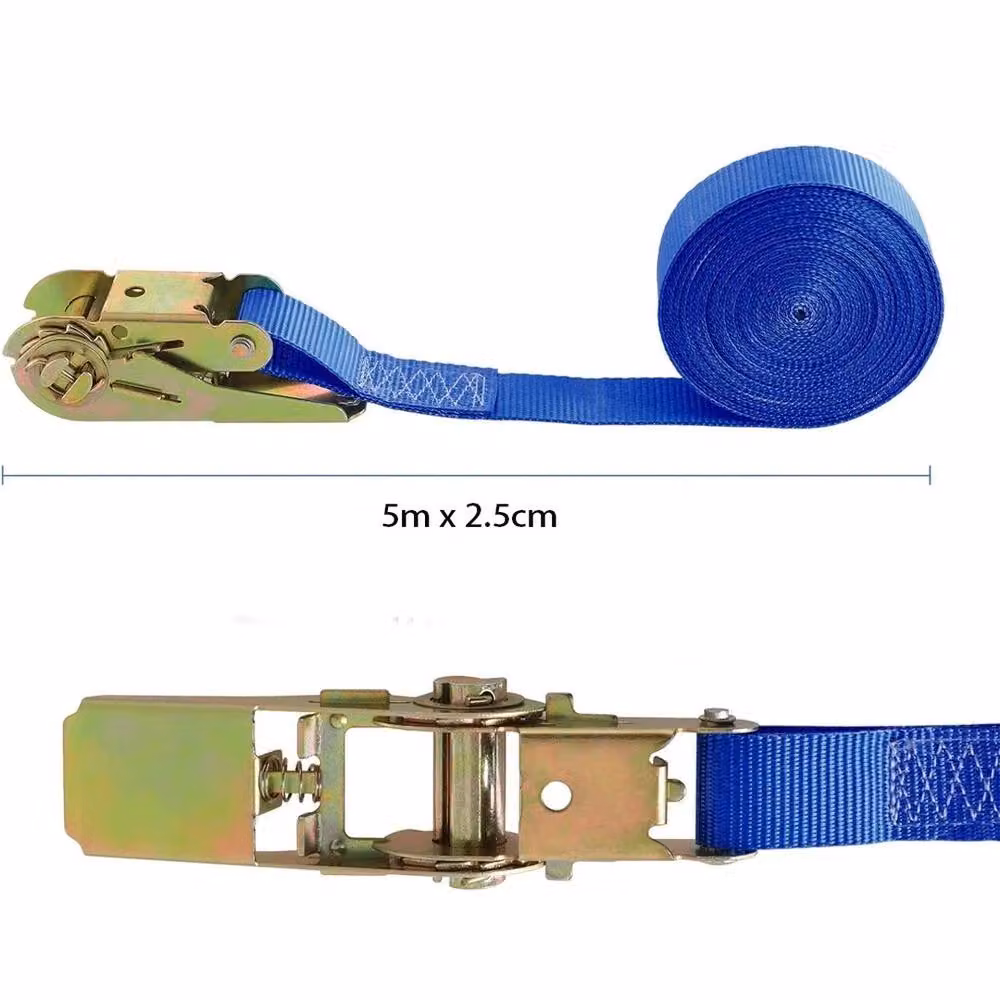 SPETLEK Blue Ratchet Tie Down Lashing Straps, 4 x 25mm – 2