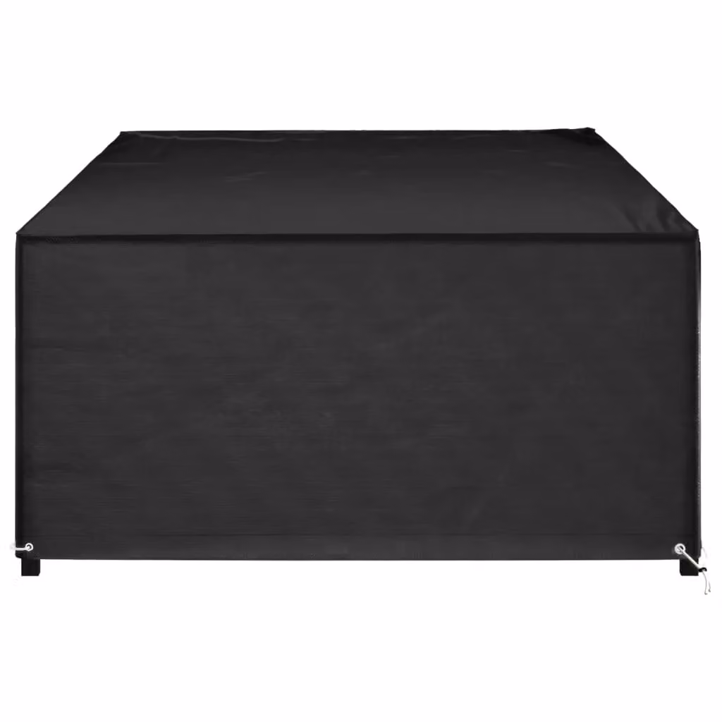 Berkfield Home Rectangular Garden Furniture Cover with 12 Eyelets, Black, W: 315 cm, D: 160 cm, H: 75 cm – 3