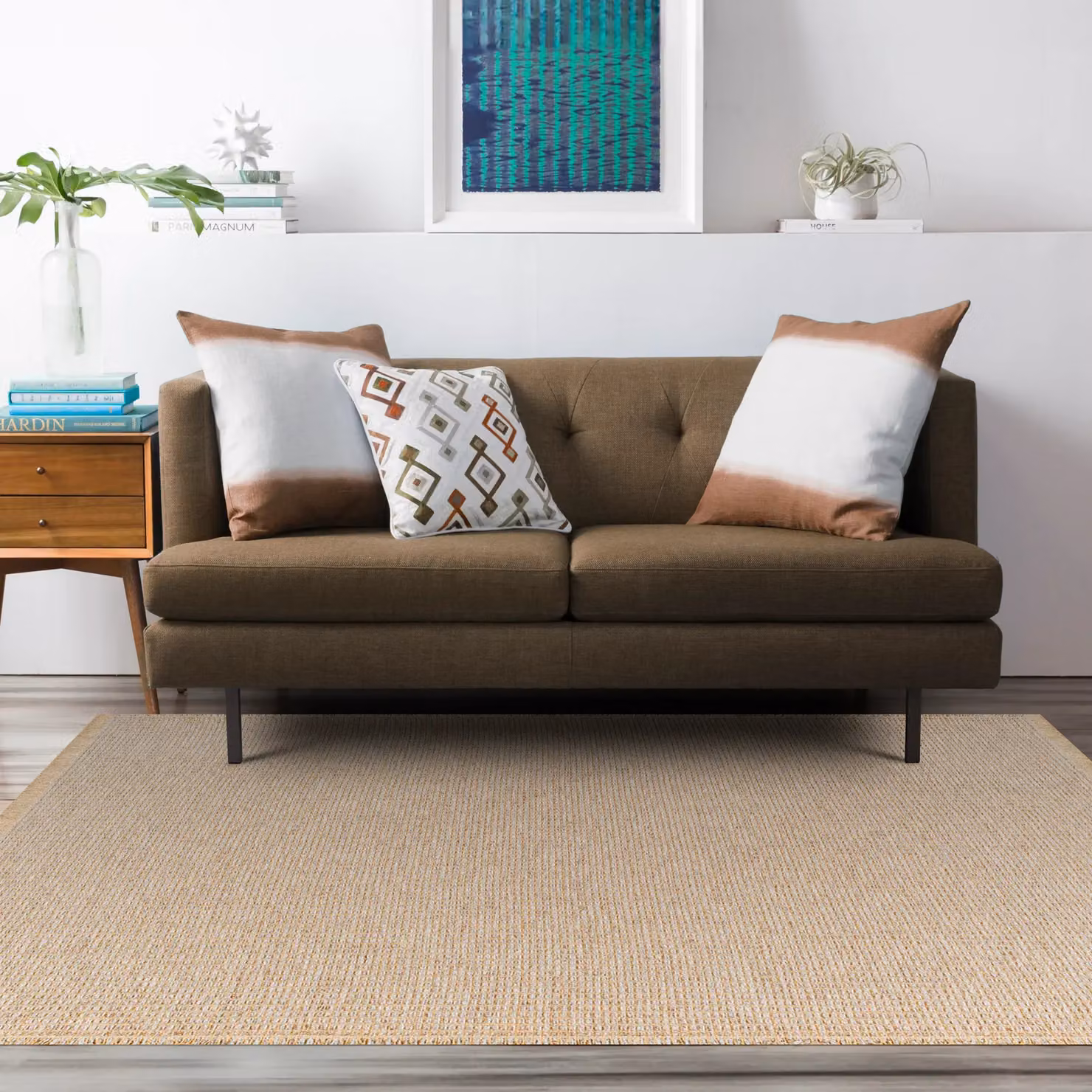Livabliss Kimi Modern Machine Woven Jute Living Room Rug with Fringes in Beige, W: 200 cm, D: 275 cm – 3