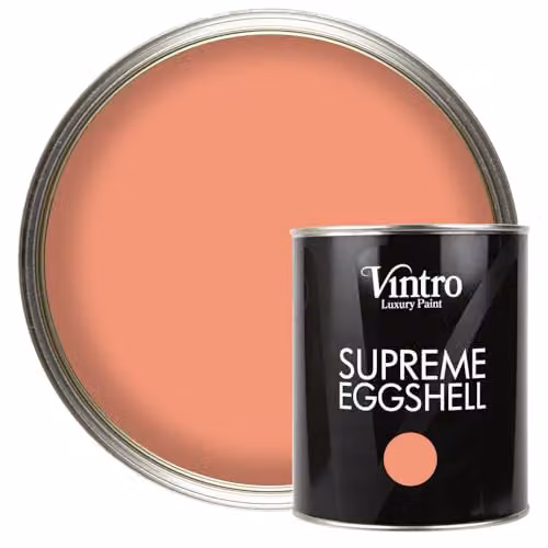 Vintro Porto Terracotta Eggshell Paint for Walls, Wood and Trim, Satin Finish, 1 Litre