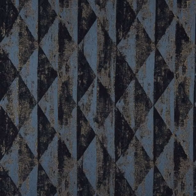 Terrys Mystique Fabric in Petrol, Blue, Black and Multicolour