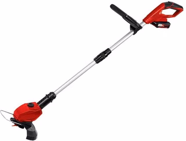 Einhell Power X-Change GE-CT 18 Li Cordless Grass Trimmer 18V with 1.5Ah Li-Ion Battery and Plastic Blades, Red