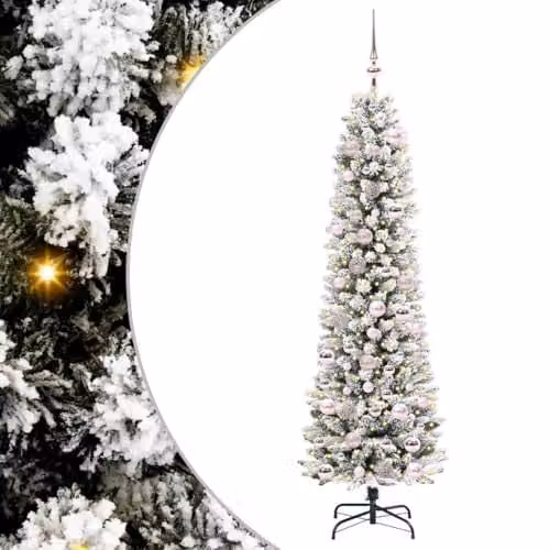 vidaXL Artificial White Christmas Tree, Height: 180 cm
