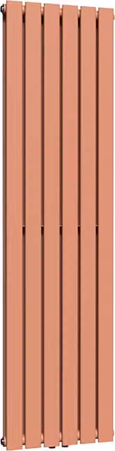 Lux Heat Flat Coloured Vertical Radiator in Coral, H: 160 cm x W: 42 cm