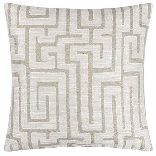 HOEM Lauder Geometric Square Cushion in Beige, W/D/H: 45 x 45 x 45 cm – 1