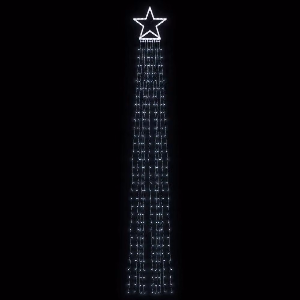 Berkfield Home Christmas Tree Lights with 320 Cold White LEDs, 335 cm – 2