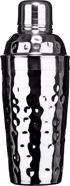 Orsina Stainless Steel Round Cocktail Shaker, Silver, 500ml
