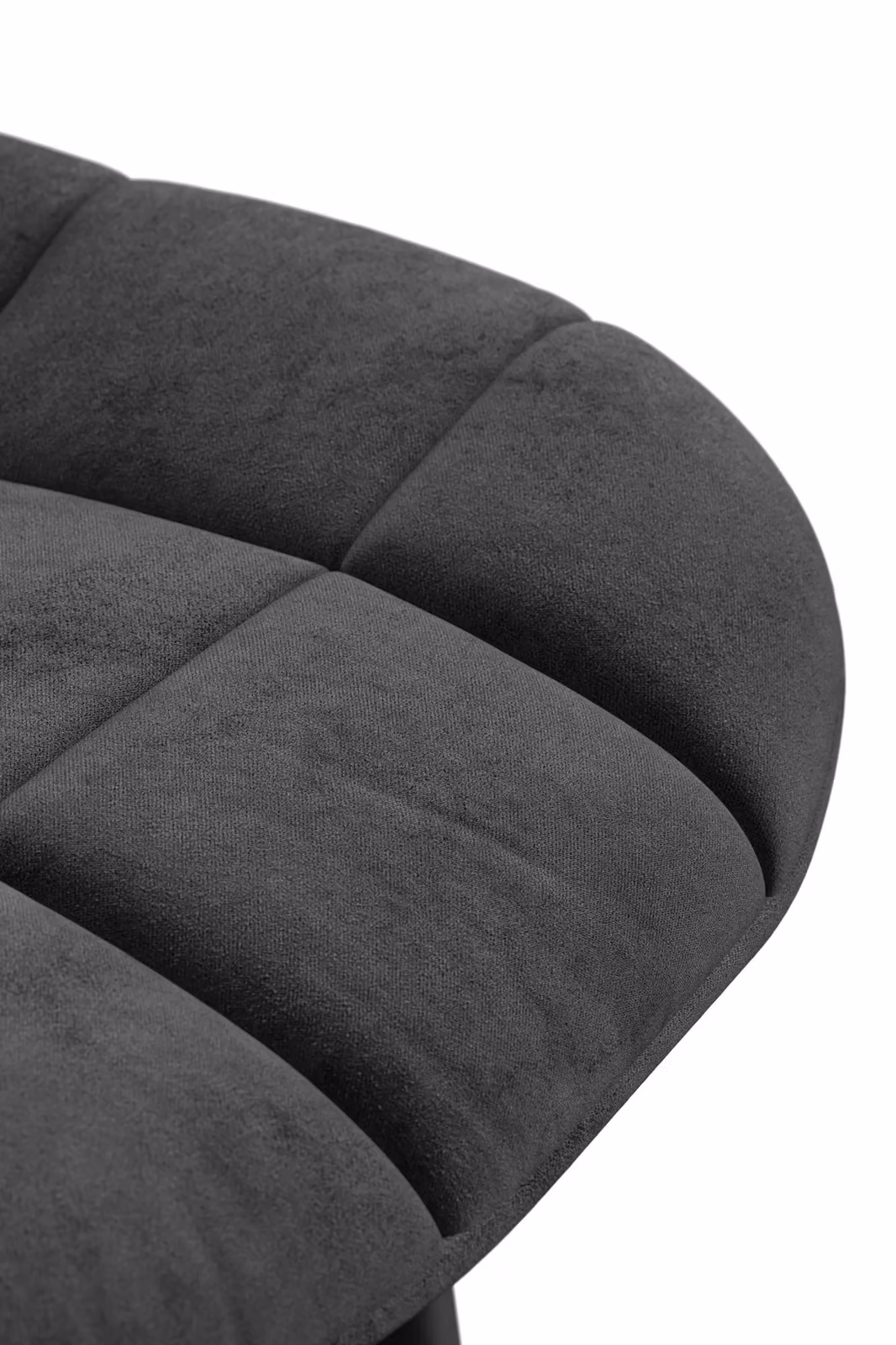 More4Homes Set of 8 Nova Modern Velvet Dining Chairs with Metal Legs in Black – 3