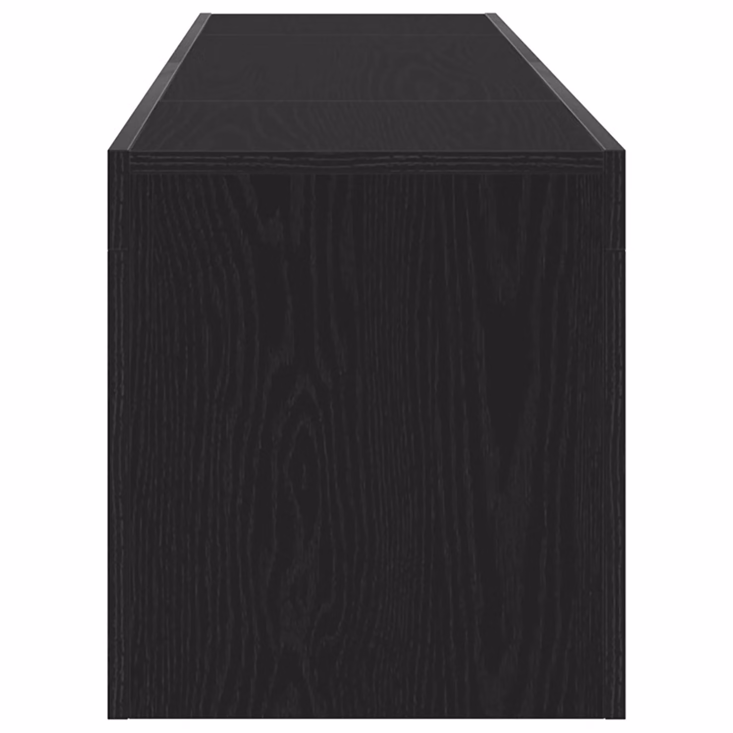 Berkfield Home Black Oak TV Cabinet with Integrated LED Lights, W/D/H: 120 x 35 x 40 cm – 4