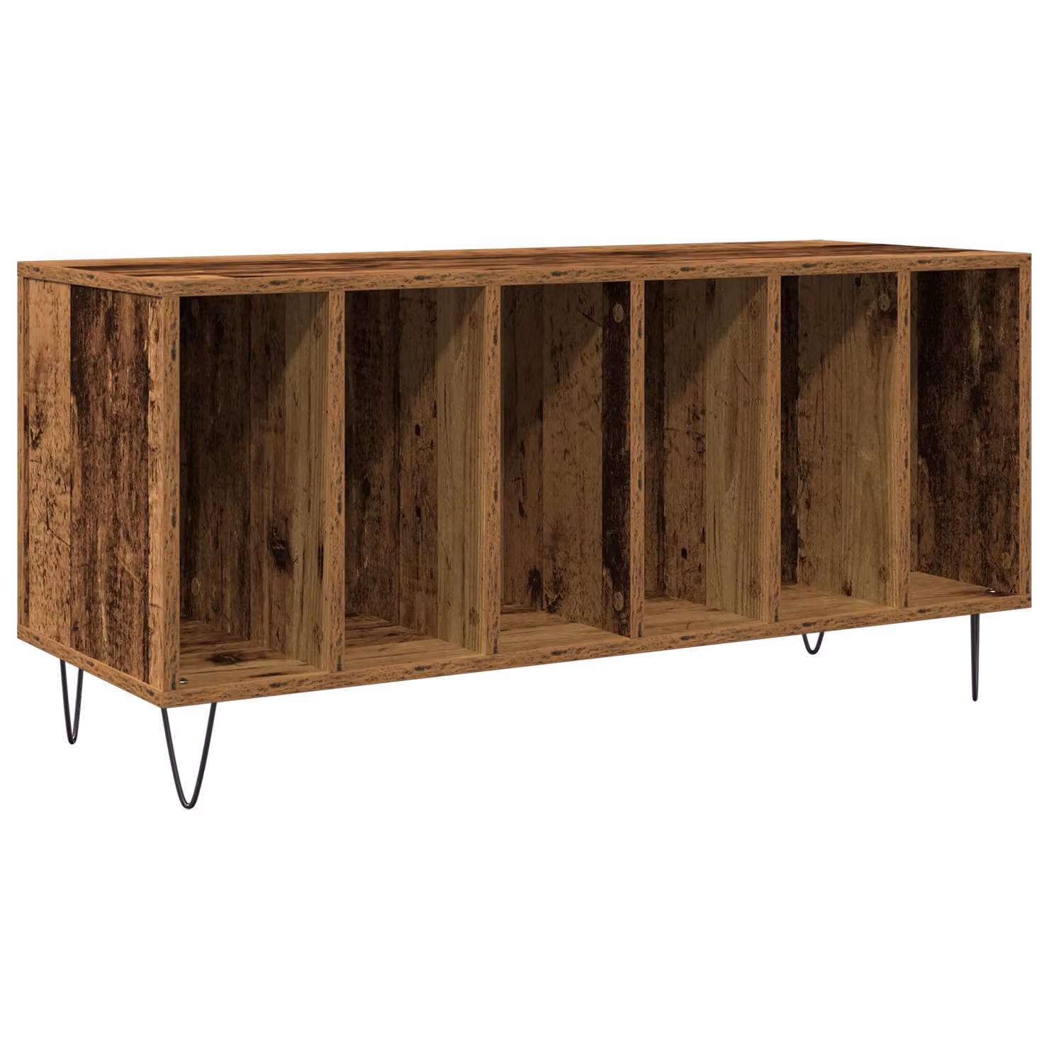 Berkfield Home Artisan Oak Record Cabinet in Brown, W/D/H: 100 x 38 x 48 cm – 2