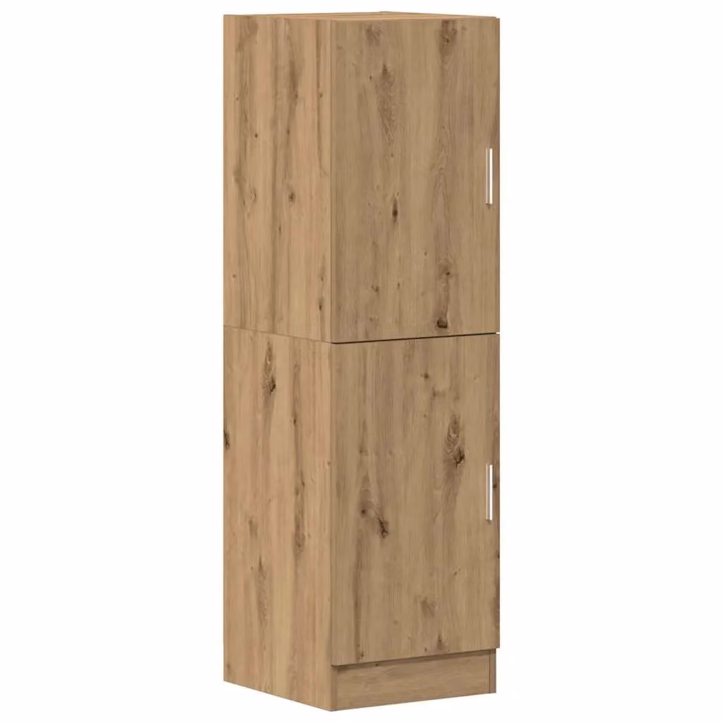 Berkfield Home Artisan Oak Kitchen Cabinet in Brown, W/D/H: 38 x 41.5 x 131.5 cm – 2