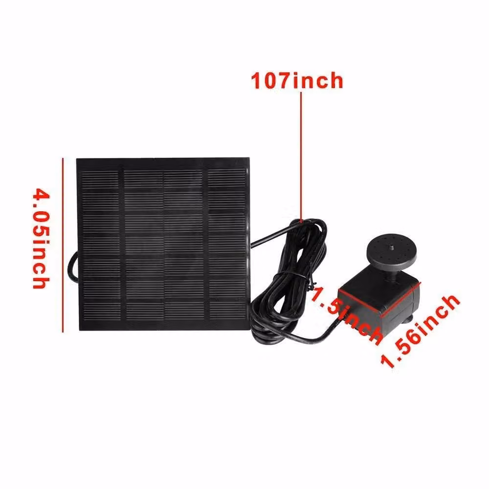NESTLUNE Solar Fountain Pump for Garden Ponds, Pools and Fish Aquariums, Black – 2