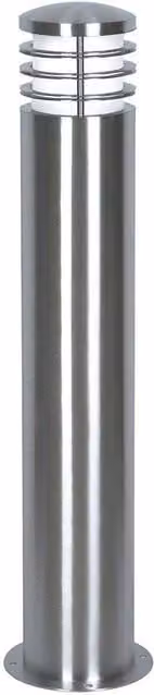 Netlighting Sandbanks Grey Stainless Steel Outdoor Bollard Light IP44 E27