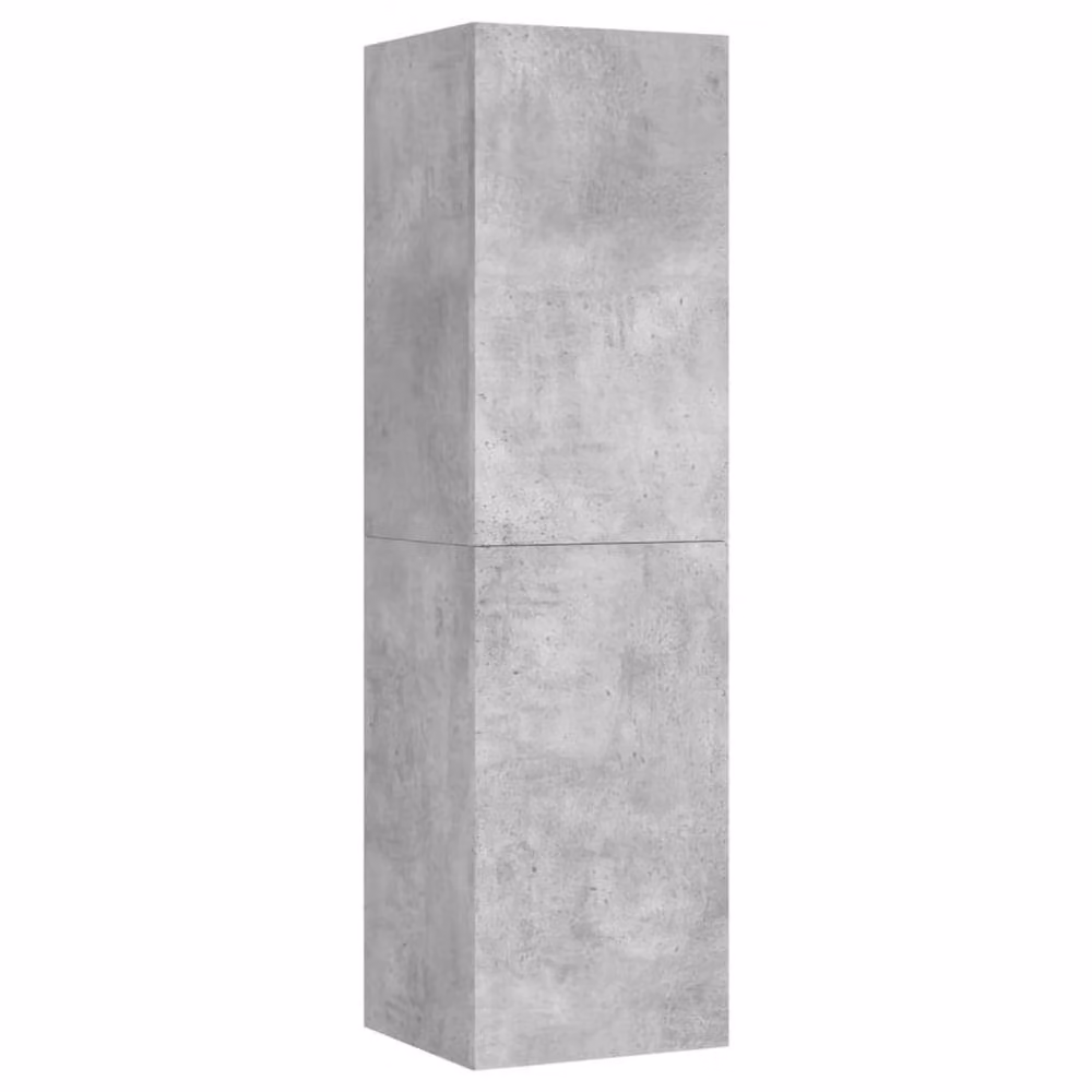 Berkfield Home Wall Mounted TV Cabinet in Concrete Grey, W/D/H: 110 x 30.5 x 30 cm – 2