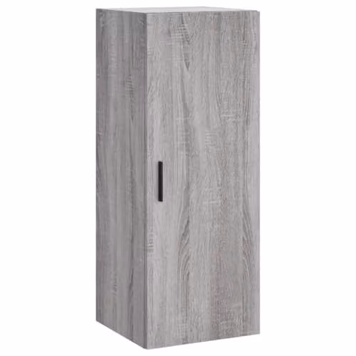 vidaXL Wall Mounted Cabinet Grey Sonoma, W/D/H: 34.5 x 34 x 90 cm