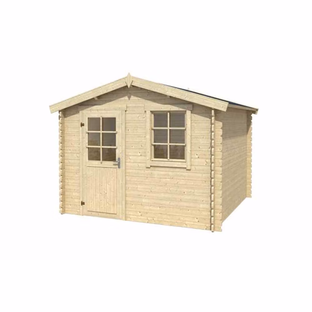 Lasita Maja Ltd Nina 175 Log Cabin Garden Room and Home Office in Brown, W/D/H: 195 x 307.2 x 233.7 cm – 2