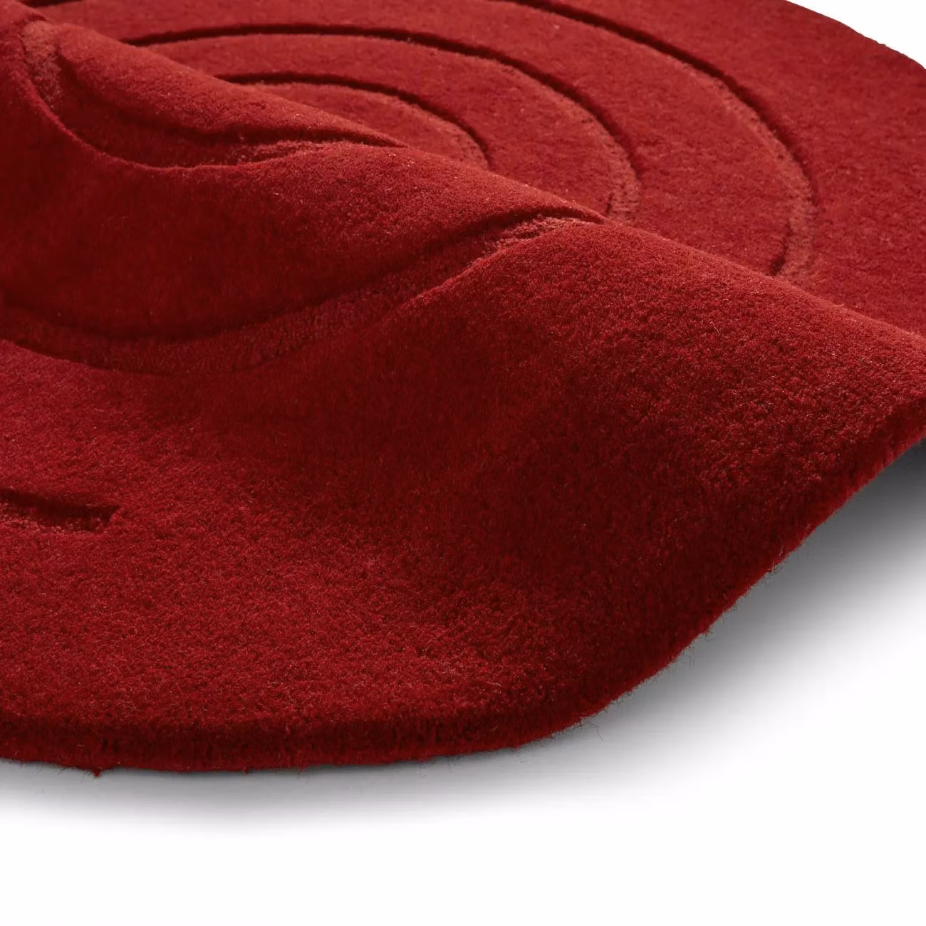 The Rug Shop UK Red Handmade Geometric Round Wool Rug, Diameter: 180 cm – 2