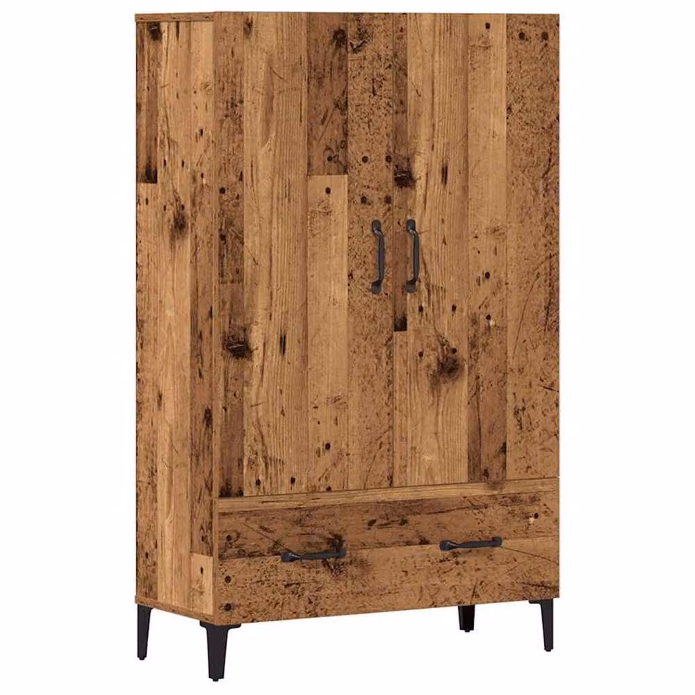 Berkfield Home Highboard in Old Wood Brown, W/D/H: 70 x 31 x 115 cm – 2