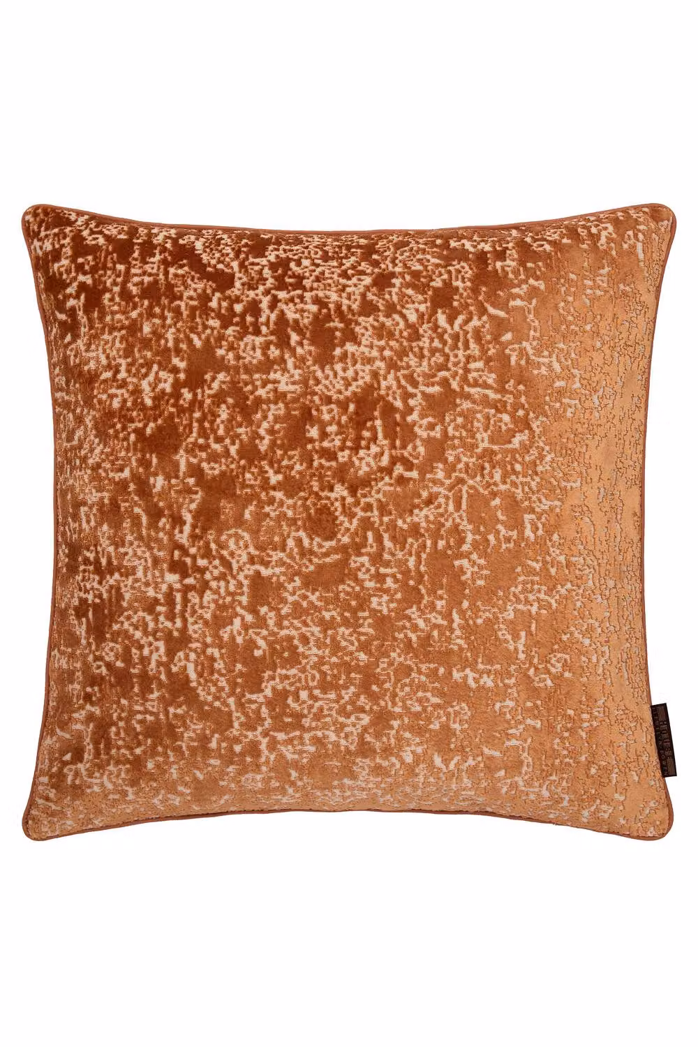 Ulster Weavers Square Velvet Cushion in Orange, Bronze and Multicolour, W/D/H: 55 x 55 x 55 cm – 2