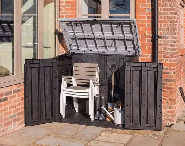 Keter Hideaway XL Garden Storage Box in Grey – 1